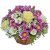 Fialový kvetinový košík
