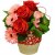 Keramický kvetináč s ružami