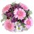 Fialová kytička s ružovými gerberami