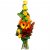 Kytica oranžových ruží s gerberami