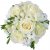 Kytica bielych ruží a frézií ku Dňu matiek